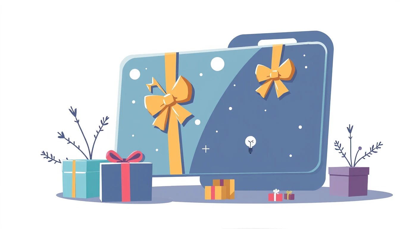 Gift card reselling concept illustration